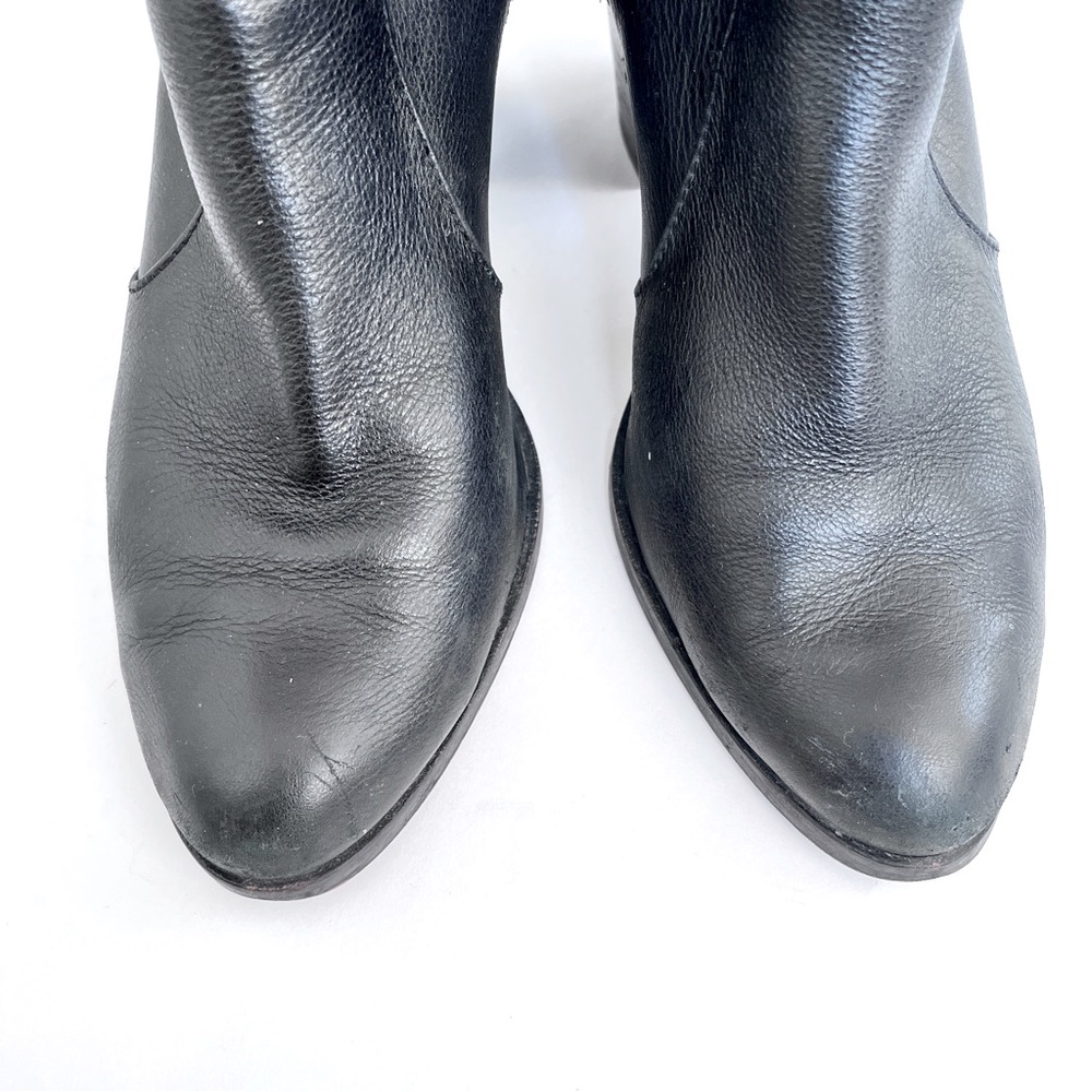 Splendid Black Leather Ankle Boots Size 9.5 - Picture 3 of 11